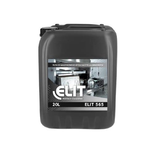 ELIT 565 — Zasadowy i bezchlorowy — myje aluminium bez czernienia. Skrobia, tłuszcz, białko.